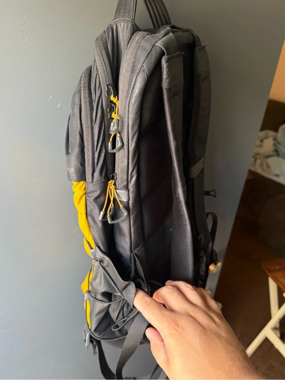 The North Face Two-Tone Yellow and Black Daypack Backpack 31L